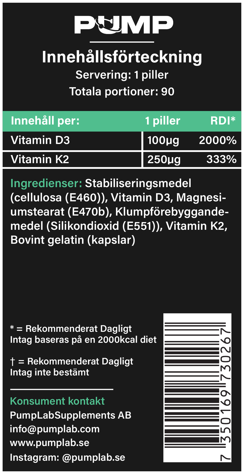 D3+K2 - Vitamin D3+K2 Complex