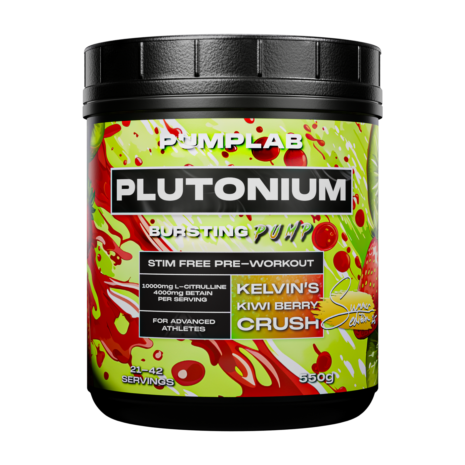 PLUTONIUM - Stim free Preworkout
