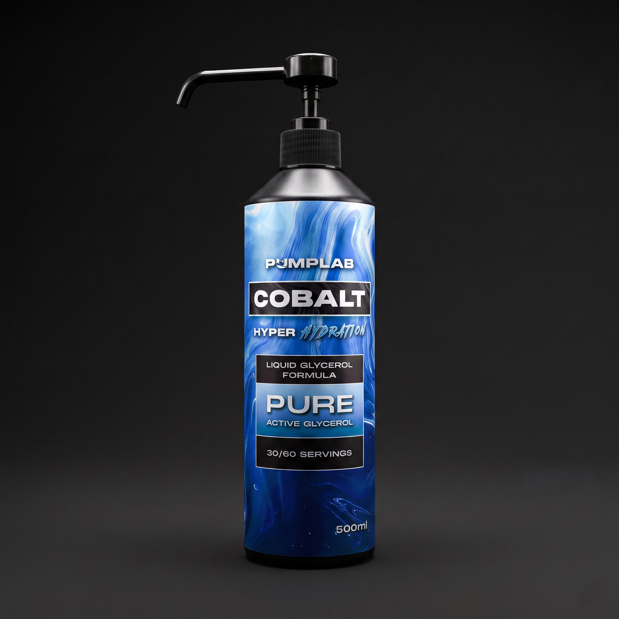 PUMPLAB COBALT Hyper Hydration liquid glycerol 500ml bottle